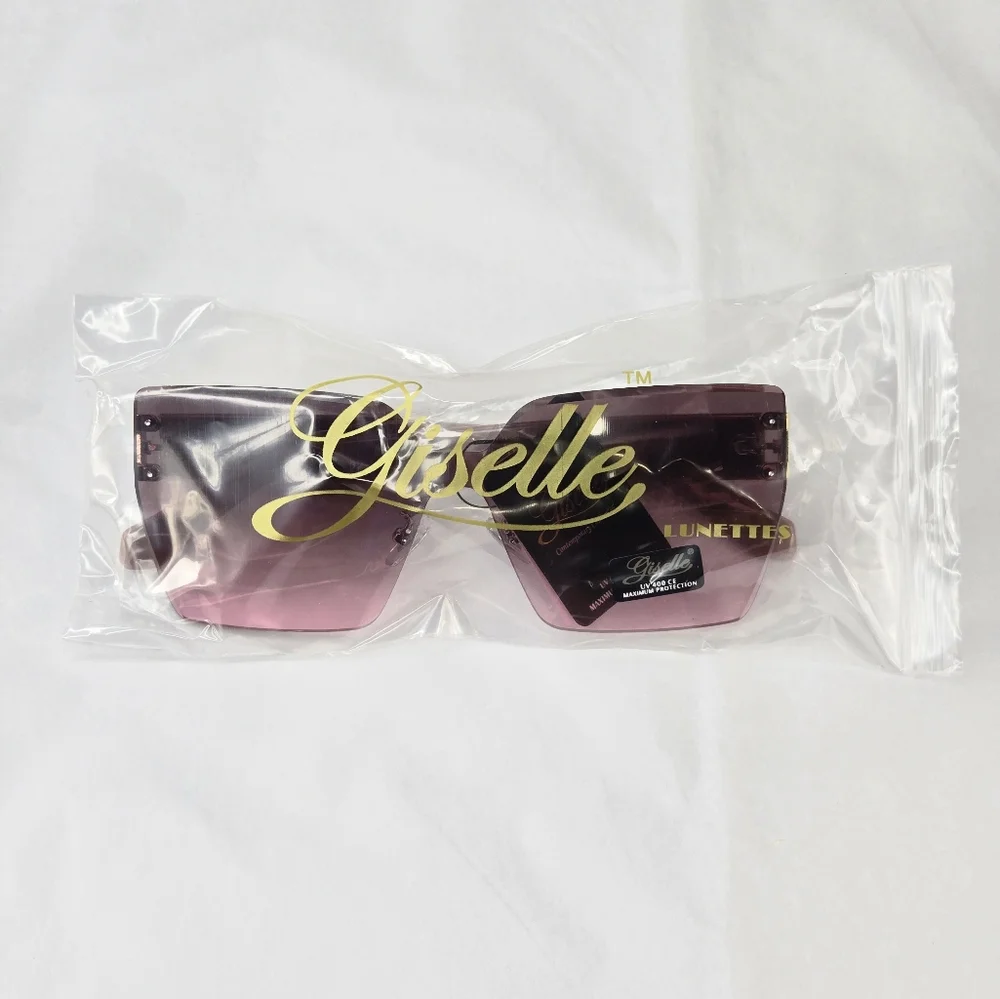 Giselle Rimless Gradient Lens Contemporary Collection Women's Sunglasses - Picture 7 of 10